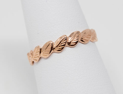 Eternity Leaf Stacker Ring